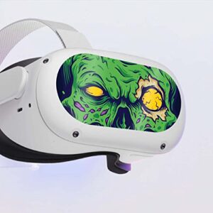 KCD VR Headset Controller Decal Sticker - Front Eyes Skin - Green Zombie