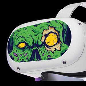 KCD VR Headset Controller Decal Sticker - Front Eyes Skin - Green Zombie