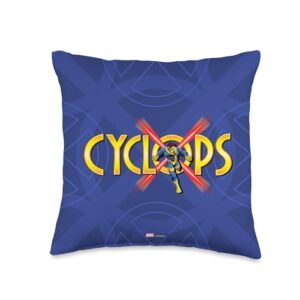 marvel x-men cyclops retro throw pillow, 16x16, multicolor