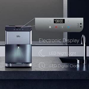 Brio 700 Series Moderna 3-Stage Touch-Less Countertop Bottle-Less POU Tri-Temperature Digital Water Cooler Dispenser