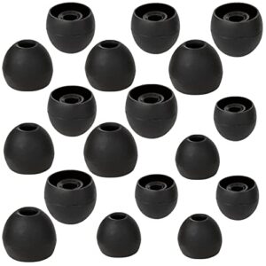 earbud tips 9 pairs replacement earbud tips earbuds replacement tips headphone earbud tips fit for inner hole from 4mm-5.5mm earphones earbud replacement tips ear bud replacement pieces silicone black