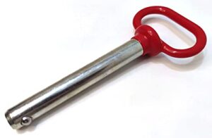 1/2" x 3.7"red handle detent pin,head towing hitch pin,safety coupler locking pin,detent pin