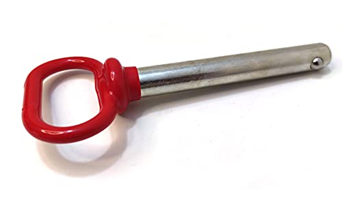 1/2" X 3.7"Red Handle Detent Pin,Head Towing Hitch Pin,Safety Coupler Locking Pin,Detent Pin