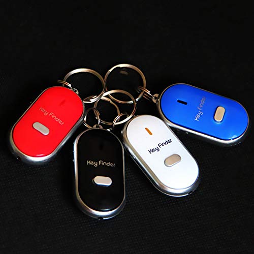 Anti-Lost Key Finder Smart Find Locator Keychain Whistle Beep Sound Control LED Torch Portable Car Key Finder