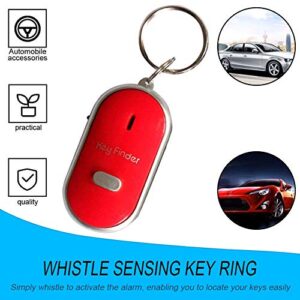 Anti-Lost Key Finder Smart Find Locator Keychain Whistle Beep Sound Control LED Torch Portable Car Key Finder