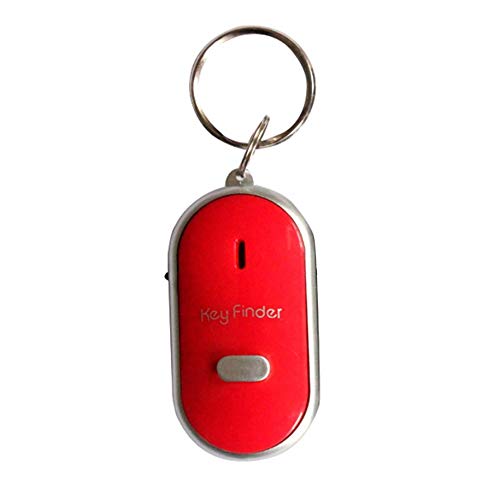 Anti-Lost Key Finder Smart Find Locator Keychain Whistle Beep Sound Control LED Torch Portable Car Key Finder