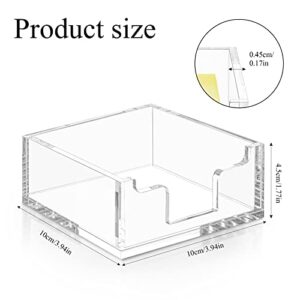 Clear Acrylic Sticky Notepad Holder,Acrylic Sticky Note Dispenser for Desk Accessories (1 Pack)