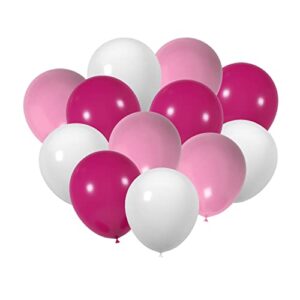 100 pcs 12 inch rose red pink white balloons decorations, birthday wedding baby shower party balloons decorations