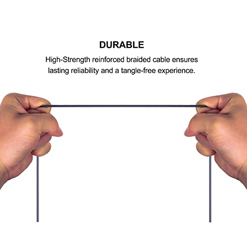 Audio Replacement Cable with in-Line Mic Remote Volume Control Compatible with Bose 700, QC35, QC35 II, QC45 Headphones, Audio Cord Compatible with iPod iPad iPhone Apple Devices