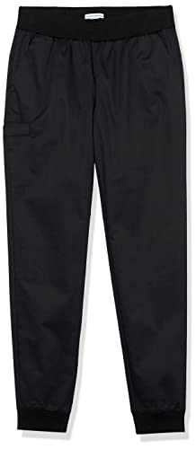 Amazon Essentials Women's Slim Fit Jogger Scrub Pant (Available in Plus Size), Black, Large