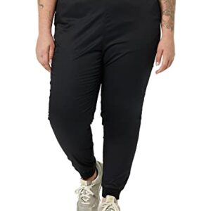 Amazon Essentials Women's Slim Fit Jogger Scrub Pant (Available in Plus Size), Black, Large