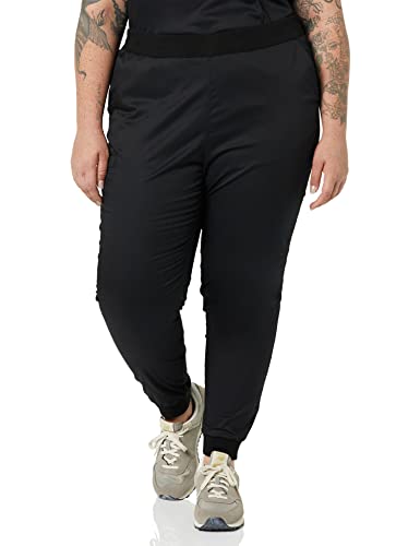 Amazon Essentials Women's Slim Fit Jogger Scrub Pant (Available in Plus Size), Black, Large