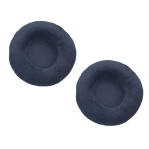 schicj133mm 1 pair ductile comfortable velour earpad cover replacing headset black 65mm