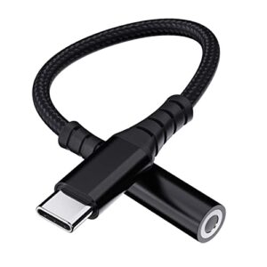 usb-c to 3.5 mm headphone jack adapter,usb c to aux audio dongle cable cord compatible with iphone 15,ipad pro/mini6/air4,samsung galaxy s22 s21 s20 note 20.