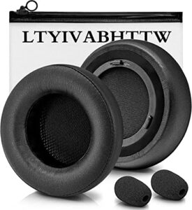 virtuoso xt earpads - compatible with virtuoso rgb wireless se gaming headset, with microphone foam i thicker memory foam replacement ear cushion (black)
