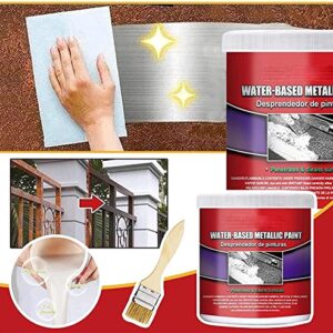 Gokame Water-Based Metal Rust Remover 100ML,Car Chassis Derusting, Multi-Functional Car Metallic Paint Anti-Rust Chassis Universal Rust Converter Gel, Car Rust Remover for Car SUV Truck, Include Brush (1pcs)