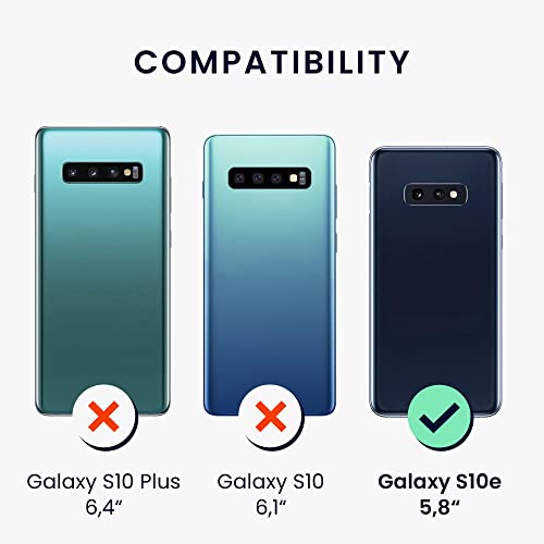 kwmobile Case Compatible with Samsung Galaxy S10e Case - TPU Silicone Phone Cover with Soft Finish - Gray Green