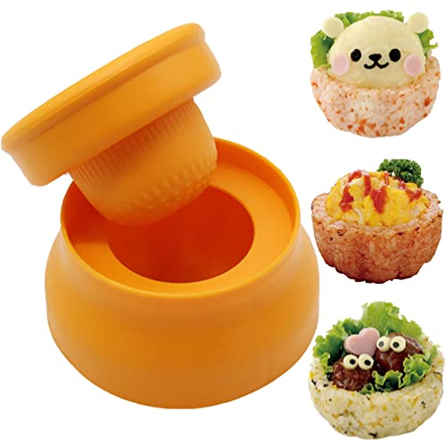 Onigiri Mold, Rice Cup Mold Rice Ball Mold Rice Cup Press for Mashed Potato Onigiri Cup, Creativity Onigiri Cup Mold for Party, Picnic, Children Lunch Bento