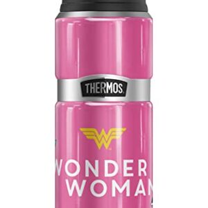 Wonder Woman Through The Ages OFFICIAL Through The Ages THERMOS STAINLESS KING Stainless Steel Drink Bottle, Vacuum insulated & Double Wall, 24oz