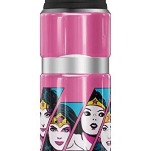 Wonder Woman Through The Ages OFFICIAL Through The Ages THERMOS STAINLESS KING Stainless Steel Drink Bottle, Vacuum insulated & Double Wall, 24oz