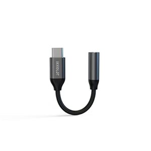 ikko lot usb c to 3.5mm headphone jack adapter,type c audio hi-res dac chip cable cord compatible with most usb-c devices