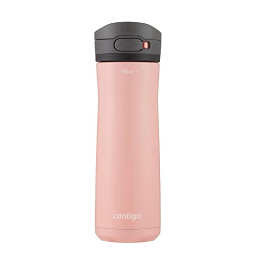 Contigo Jackson Chill Drinks Bottle, Large BPA-Free Stainless Steel Water Bottle, 100% Leakproof, Keeps Drinks Cool for up to 24 Hours; Insulated Bottle for Sports, Cycling, Jogging, Hiking, 590 ml