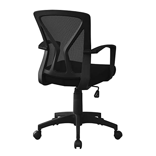 Monarch Specialties I 7339 Office Chair, Adjustable Height, Swivel, Ergonomic, Armrests, Computer Desk, Work, Metal, Fabric, Brown, Contemporary, Modern