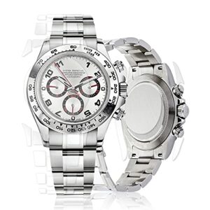 skoko [2 pack full body protective film compatible with rolex daytona 40mm, glossy clear skin, full coverage, anti scartch, easy installation