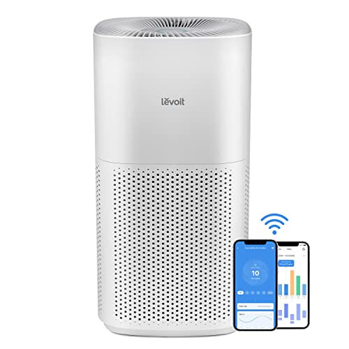 LEVOIT Air Purifiers for Home Large Room, Covers up to 1588 Sq. Ft & Air Purifiers for Home Bedroom H13 True HEPA Filter, White Noise, Smart WiFi, Auto Mode, 300S