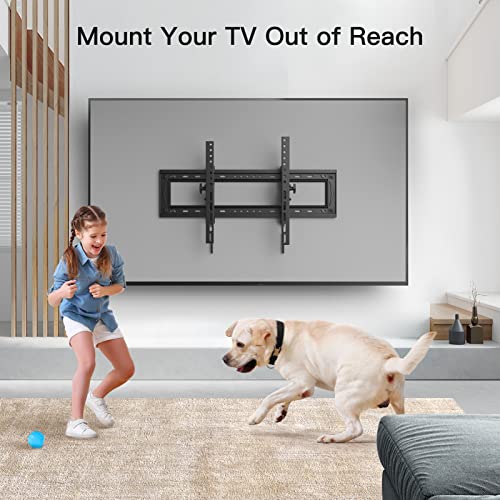 Pipishell Advanced Tilt TV Wall Mount Extentable for Most 50-90 inch TVs up to 132 lbs, Heavy Duty Tilting Wall Mount TV Bracket Max VESA 600x400mm, Fits 16, 18, 24 Inch Wood Stud, PIAT2