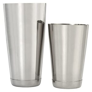 barfly soho cocktail shaker tin set (18 oz and 28 oz), stainless,m37152