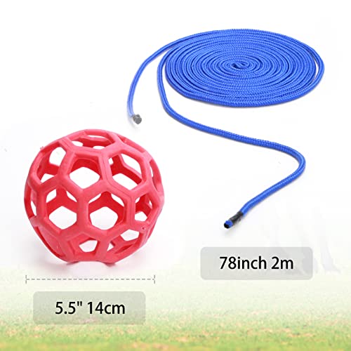 Woiworco 2 Packs Horse Hay Balls Horse Treat Ball, Goat Feeder Toys, Slow Feed Hay Balls Horse Toy Balls, Hanging Feeding Balls Horse Stall Toys for Horse Goat Feeding, and Relieve Stress