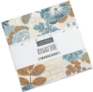 moda fabrics decorum charm pack by basicgrey; 42-5inch precut fabric quilt squares 5 inches