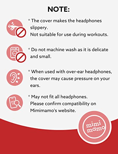 for Earpads Repair & Protection | Mimimamo Super Stretch Headphone Cover L Size (Black) May not fit All Headphones. Please Confirm Compatibility on Mimimamo's Website
