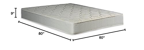 Spring Solution, 9-Inch Gentle Firm Tight top Innerspring Mattress, Queen