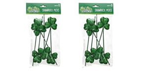 ve st. patrick's day shamrock picks, 6-ct. packs. great additions to any st. patrick's day or irish themed crafts and diy projects.