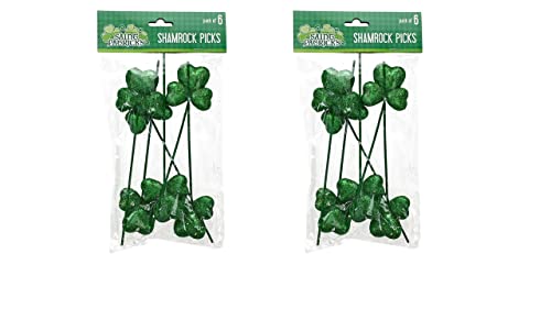 VE St. Patrick's Day Shamrock Picks, 6-ct. Packs. Great additions to Any St. Patrick's Day or Irish Themed Crafts and DIY Projects.