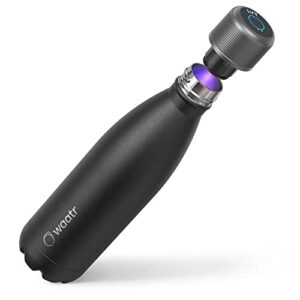 crazycap lyt bottle - self-cleaning and uv water purification. double walled vacuum insulated stainless steel water bottle.