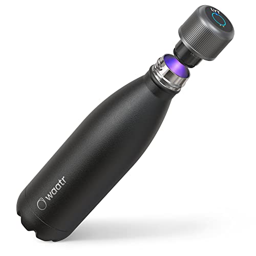 CrazyCap LYT Bottle - Self-Cleaning and UV Water Purification. Double Walled Vacuum Insulated Stainless Steel Water Bottle.