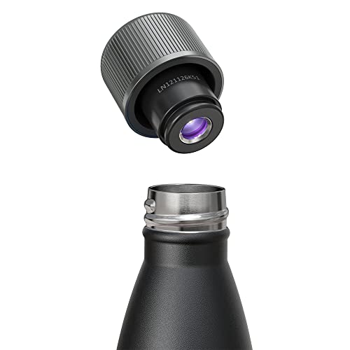 CrazyCap LYT Bottle - Self-Cleaning and UV Water Purification. Double Walled Vacuum Insulated Stainless Steel Water Bottle.