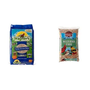 wagner's 62004 eastern regional wild bird food, 20-pound bag & 53002 farmer's delight wild bird food with cherry flavor, 10-pound bag