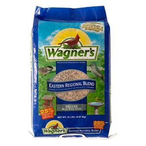 Wagner's 62004 Eastern Regional Wild Bird Food, 20-Pound Bag & 53002 Farmer's Delight Wild Bird Food with Cherry Flavor, 10-Pound Bag