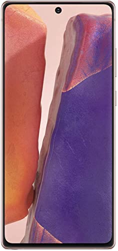 SAMSUNG Electronics Galaxy Note 20 5G N981U Mystic Bronze Android Cell Phone, US Version, 128GB of Storage, Smartphone, AT&T Locked - (Renewed)