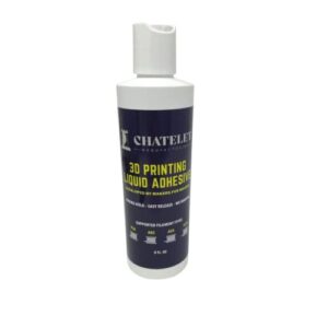 3d printer liquid adhesive - 8 oz. bottle - helps prevent warping & releases prints effortlessly - proprietary formula sticks to printer bed & releases after bed cools - made in the usa