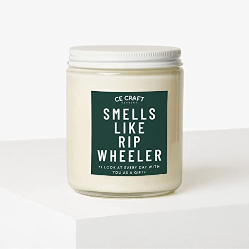 C&E Craft - Smells Like Rip Wheeler Candle - Flannel Pine Scented All Natural Soy Wax - Gift for Her - Girlfriend Gift - Yellowstone (8 oz)