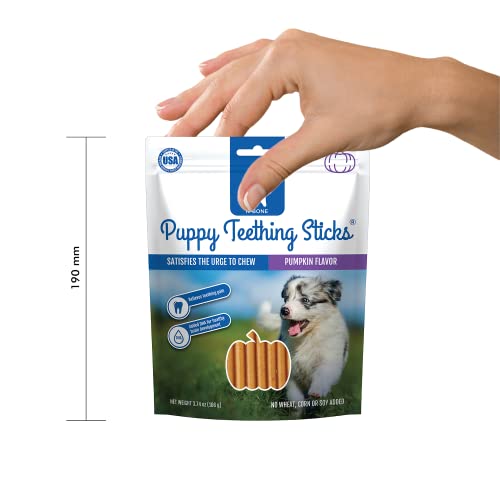 N-Bone Puppy Teething Sticks Pumpkin Flavor, 3.74-oz Bag