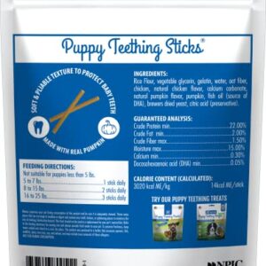 N-Bone Puppy Teething Sticks Pumpkin Flavor, 3.74-oz Bag