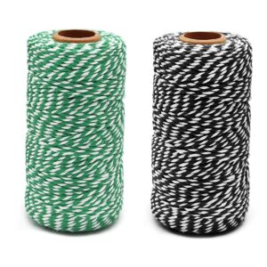 zzranye 2 roll 656 feet (200m), packing string, durable rope, christmas string, for gardening, decoration, tying cake and pastry boxes, crafts & gift wrapping, for art and craft