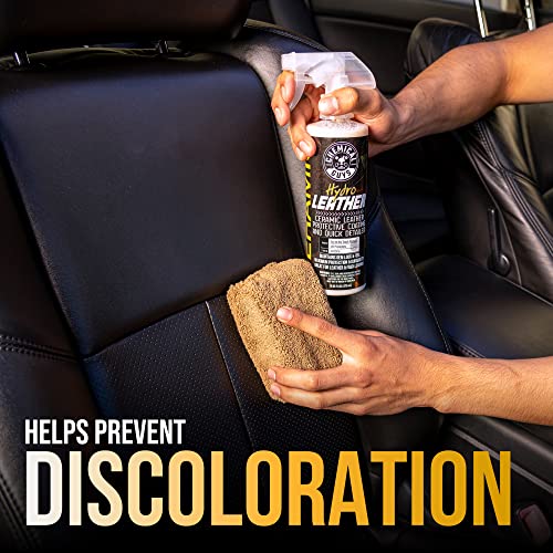Chemical Guys SPI22916 HydroLeather Ceramic Leather Protective Coating for Car Interiors, Furniture, Apparel, Boots, and More (Works on Natural, Synthetic, Pleather, Faux Leather and More) (16 fl oz)