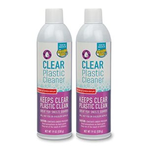 invisible glass 91014-2pk 19-ounce screen and plastic cleaner protectant and polish anti-fog and anti-static for plastic surfaces touchscreens, plastic shields and guards, electronics, pack of 2